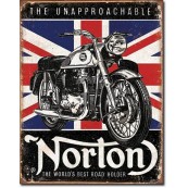 Plaque publicitaire m&eacute;tal "Norton the unapprochable"