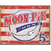 Plaque publicitaire métal moon pie