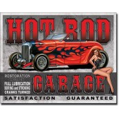 Plaque publicitaire métal Hot Rod legend