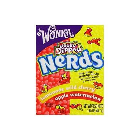 Wonka nerds Double dipped Citron/ Cerises sauvages - Pommes / Past&egrave;ques