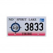 Plaque immatriculation north dakota spirit lake tribe