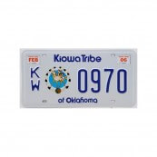 Plaque immatriculation Oklahoma Kiowa tribe