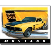 Plaque m&eacute;tal Ford Mustang Boss