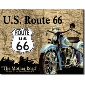 Plaque d&eacute;corative Route 66