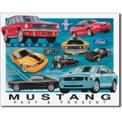 Plaque d&eacute;corative Ford Mustang chronology