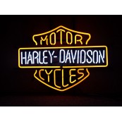 Enseigne n&eacute;on lumineuse Harley Davidson