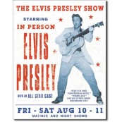 Plaque d&eacute;corative m&eacute;tal Elvis Presley Show