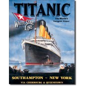 Plaque m&eacute;tal d&eacute;corative Titanic