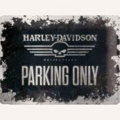 Plaque m&eacute;tal Harley Davidson motorcycles