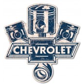 Plaque m&eacute;tal Chevrolet GRAND FORMAT