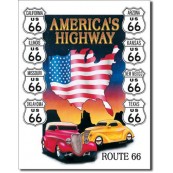 Plaque Route 66 America's Highway