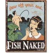 Plaque métal Fish Naked
