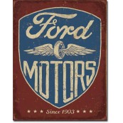 Plaque m&eacute;tal Ford Motors Since 1903