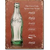 Plaque coca cola - Script Heritage