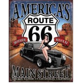 Plaque Route 66 - America's Main Street