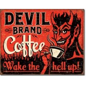 Plaque Devil Brand Coffee