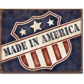 Plaque m&eacute;tal Made in America