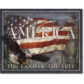 Plaque America Land of Free