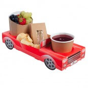 Bo&icirc;te Repas En Carton Voiture Rouge (x250)