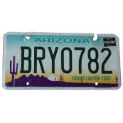 Plaque immatriculation Arizona