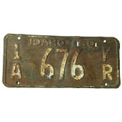Plaque immatriculation Idaho
