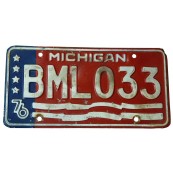 Plaque d'immatriculation Américaine collection Etat du Michigan