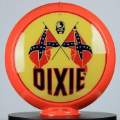 Globe de pompe à essence Opaline Dixie