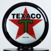 Globe de pompe &agrave; essence Opaline Texaco