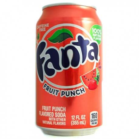 Soda Fanta Fruit Punch