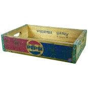 Caisse bois porte-Bouteilles Pepsi Bleu