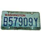 Plaque immatriculation Etat de Washington