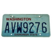 Plaque d'immatriculation Washington