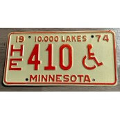 Plaque Minnesota 10 000 lakes