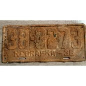 Plaque d'immatriculation Am&eacute;ricaine Nebraska Truck