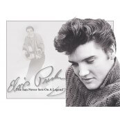 Plaque publicitaire m&eacute;tal "Elvis Presley portrait"