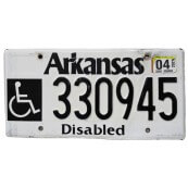Plaque d'immatriculation Arkansas SWP-888