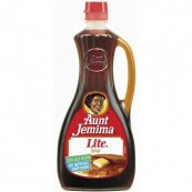 Sirop d&rsquo;&eacute;rable all&eacute;g&eacute; en sucre Aunt Jemina : &laquo; Aunt Jemima Lite Syrup &raquo;