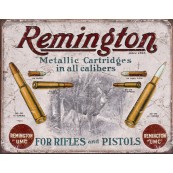Plaque publicitaire métal Remington