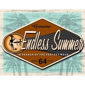 Plaque publicitaire m&eacute;tal "Endless summer"