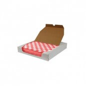 Papier sulfuris&eacute; damier 30x30cm boite de 1000 : &laquo;Sandwich wrap paper&raquo;