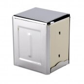 Distributeur en inox de serviettes de table 19x12cm : &laquo;Napkins dispenser&raquo;