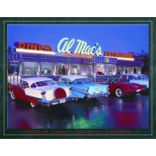 Plaque publicitaire métal Diner USA