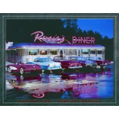 Plaque publicitaire métal Rosie's Diner
