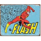Plaque publicitaire métal Flash
