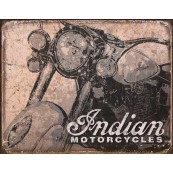 Plaque publicitaire m&eacute;tal "Indian Motorcycles"