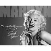 Plaque publicitaire m&eacute;tal "Marilyn Monroe Definitely"