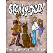 Plaque publicitaire métal Scooby-doo