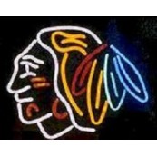 Enseigne néon lumineuse Chicago Blackhawks