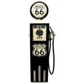 Pompe à essence Route 66 couleur noire