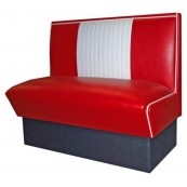 Banquette pour diner am&eacute;ricain rouge "Malibu"